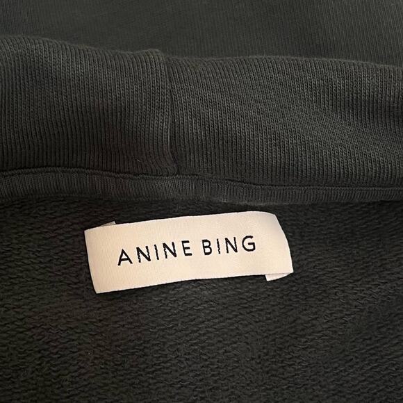 NEW Anine Bing Ash Eagle Hoodie in Emerald - Picture 10 of 13